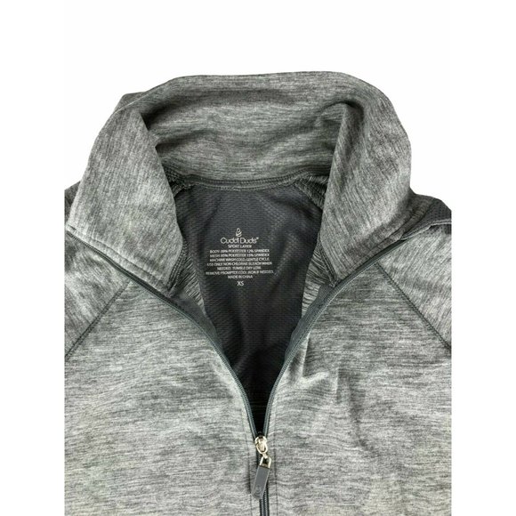 Cuddl Duds Gray Full Zip Jacket Soft Gray XS - Picture 4 of 9